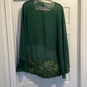 Partially made poison ivy cape